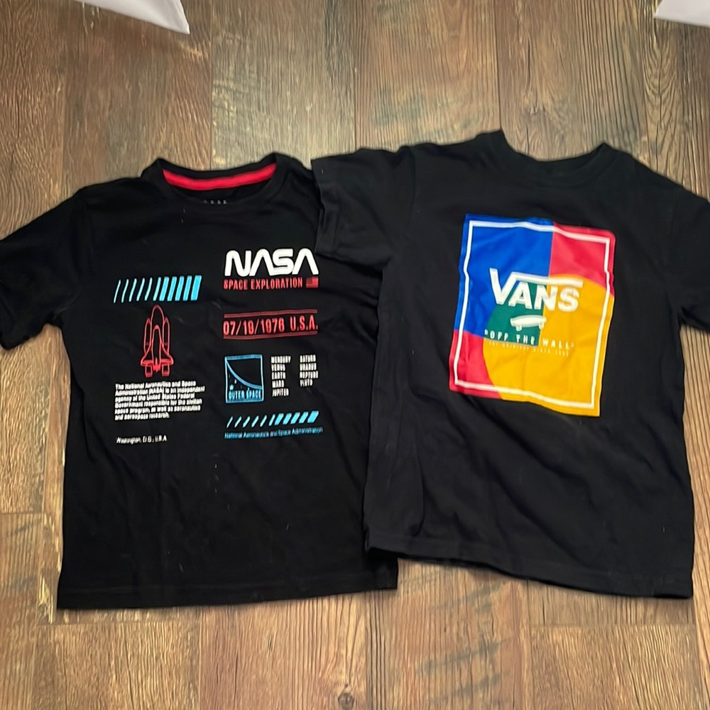 Vans & NASA shirts size 6